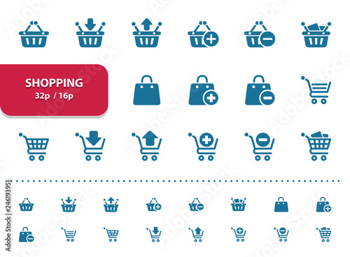 Shopping Icons (2x magnification for preview)