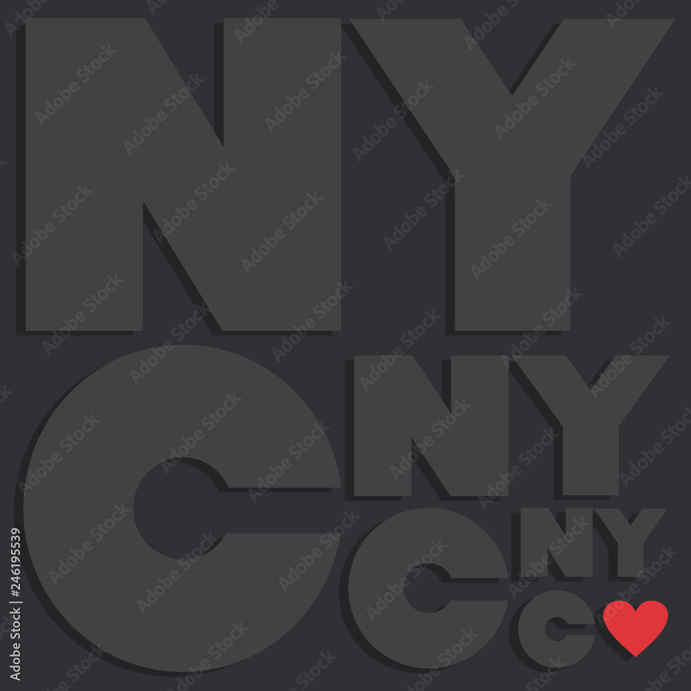 New York City poster.Vector illustration.The design concept.