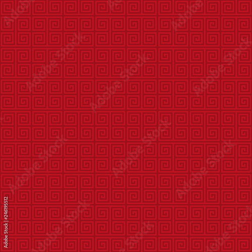 Lunar New Year Seamless Pattern - Red pattern design for Lunar or Chinese New Year
