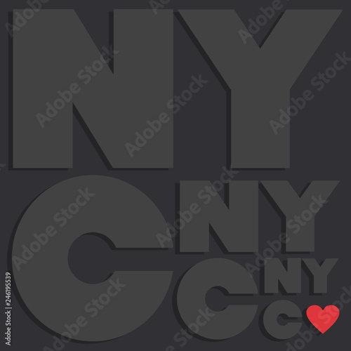 New York City poster.Vector illustration.The design concept.