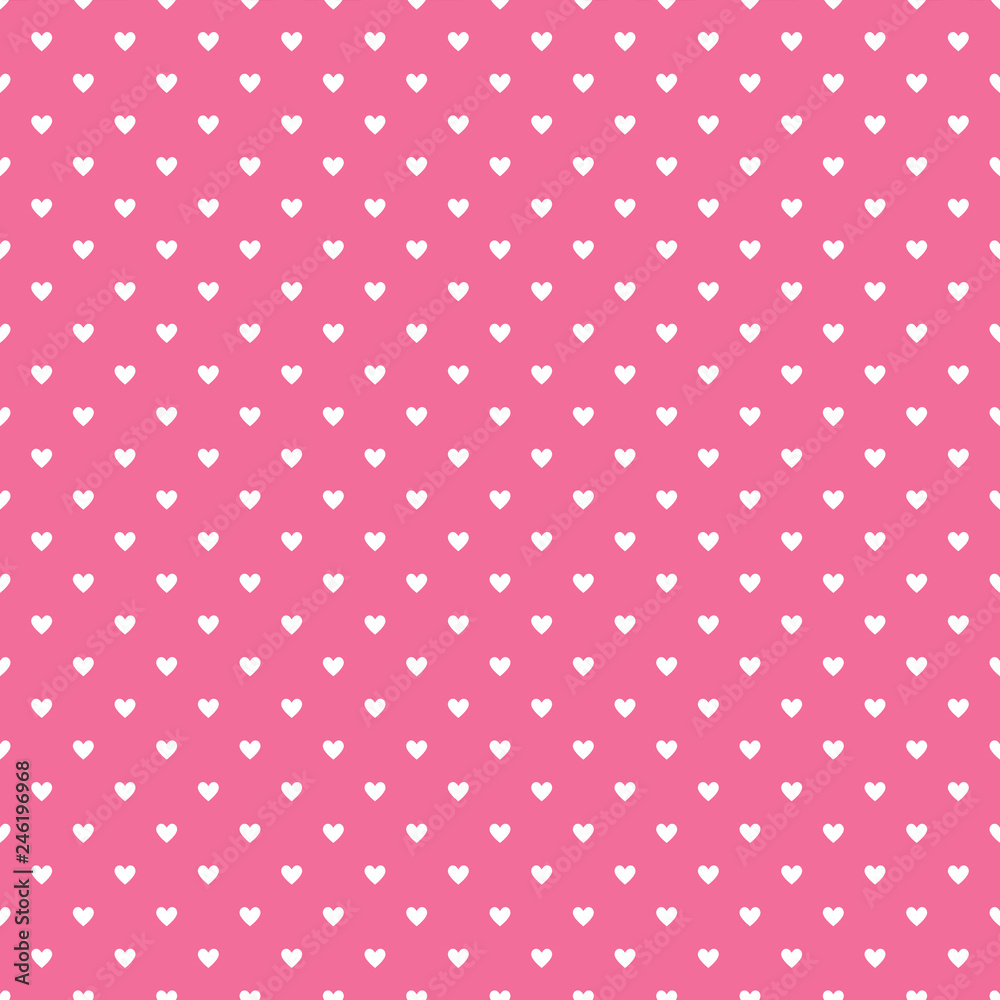 Valentine's Day Seamless Pattern - Hearts design in classic Valentine colors Valentine's Day Seamless Pattern - Hearts design in classic Valentine colors