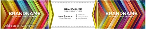 Modern creative and clean business card template, polygon background, flyer design, name card template. Corporate identity with abstract illustration. Vector company style for brandbook