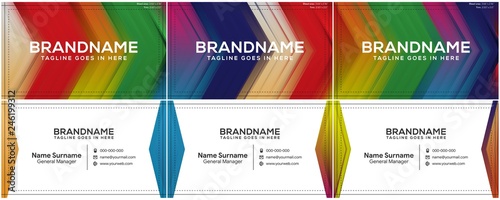 Modern creative and clean business card template, polygon background, flyer design, name card template. Corporate identity with abstract illustration. Vector company style for brandbook