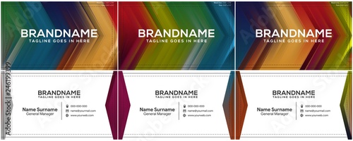 Modern creative and clean business card template, polygon background, flyer design, name card template. Corporate identity with abstract illustration. Vector company style for brandbook