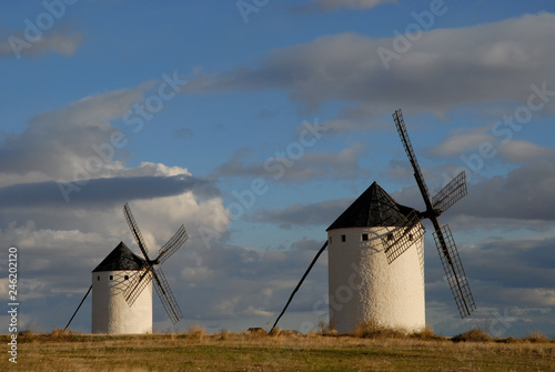old windmills in spain