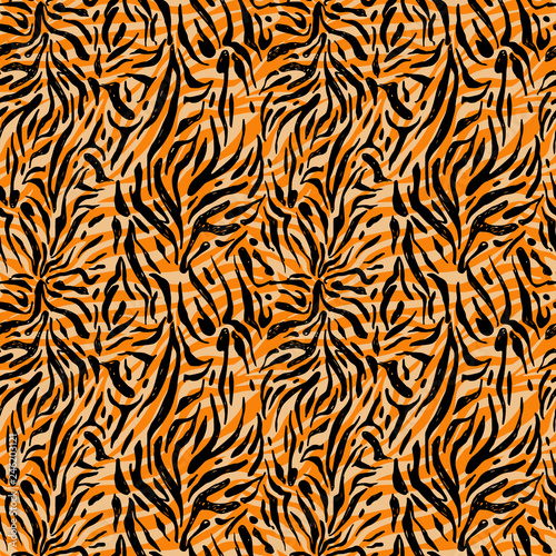 Mixed zebra seamless pattern.