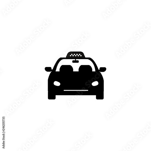 Taxi icon isolated on white background. 