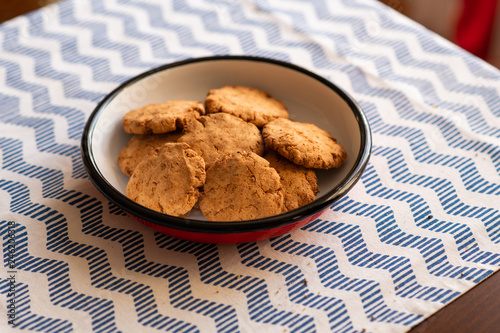 Homemade Oat and cheese cookies photo