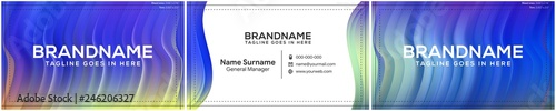 modern creative and clean business card template, polygon background, flyer design, name card template. Corporate identity with abstract illustration. Vector company style for brandbook