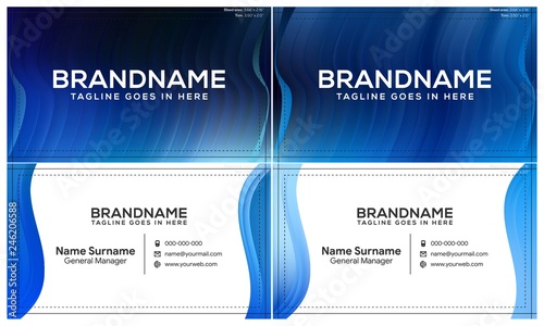 modern creative and clean business card template, polygon background, flyer design, name card template. Corporate identity with abstract illustration. Vector company style for brandbook
