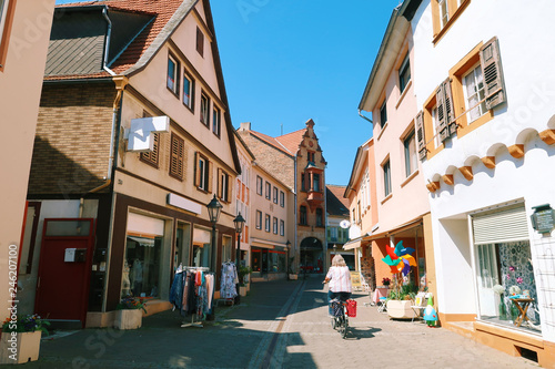 Cycling on Cobble Stone Roads in Germany