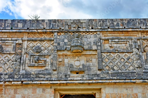 Uxmal - ancient Maya city of the classical period in present-day Mexico. 
 photo