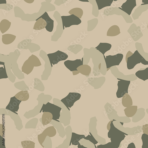 Field camouflage of various shades of green and beige colors
