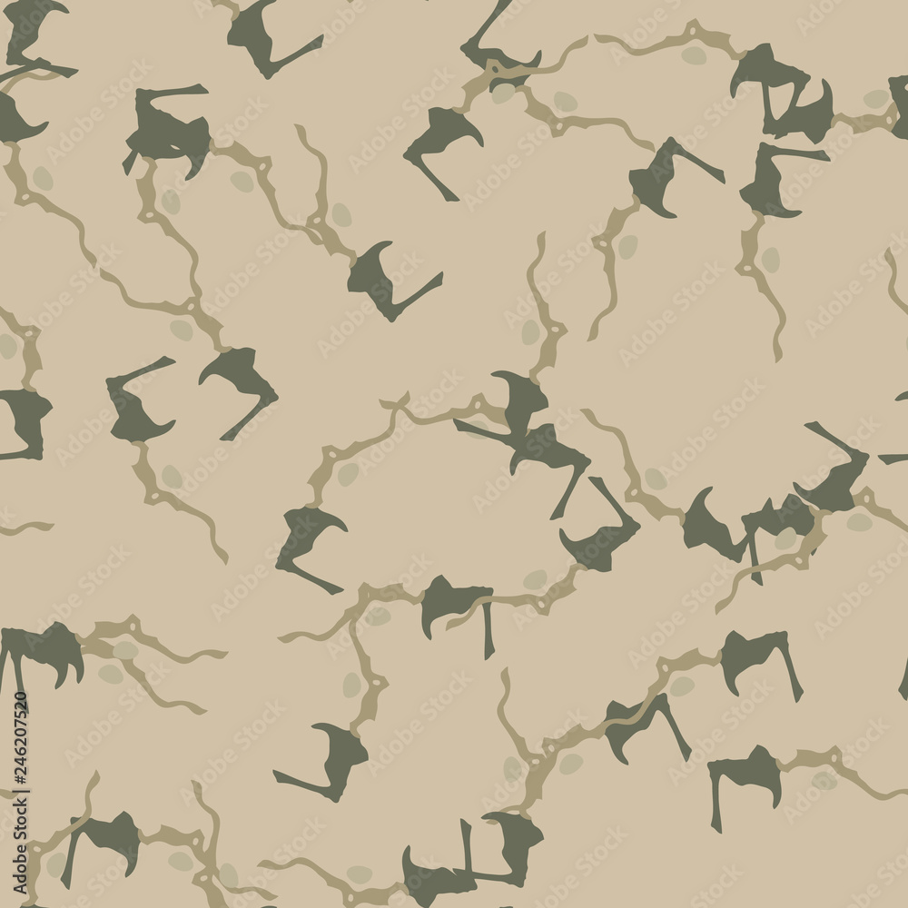 Field camouflage of various shades of green and beige colors Field camouflage of various shades of green and beige colors