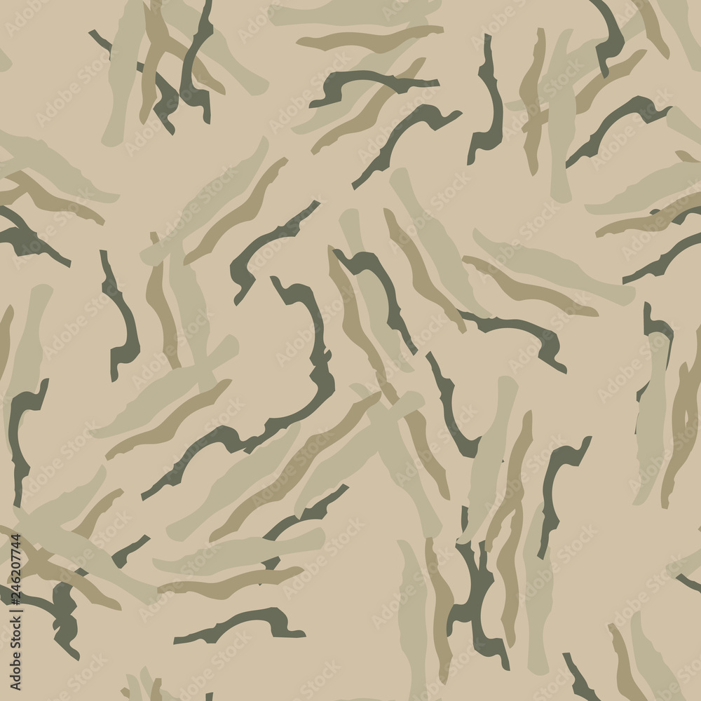 Field camouflage of various shades of green and beige colors Field camouflage of various shades of green and beige colors