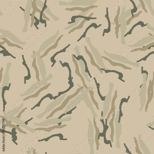 Field camouflage of various shades of green and beige colors