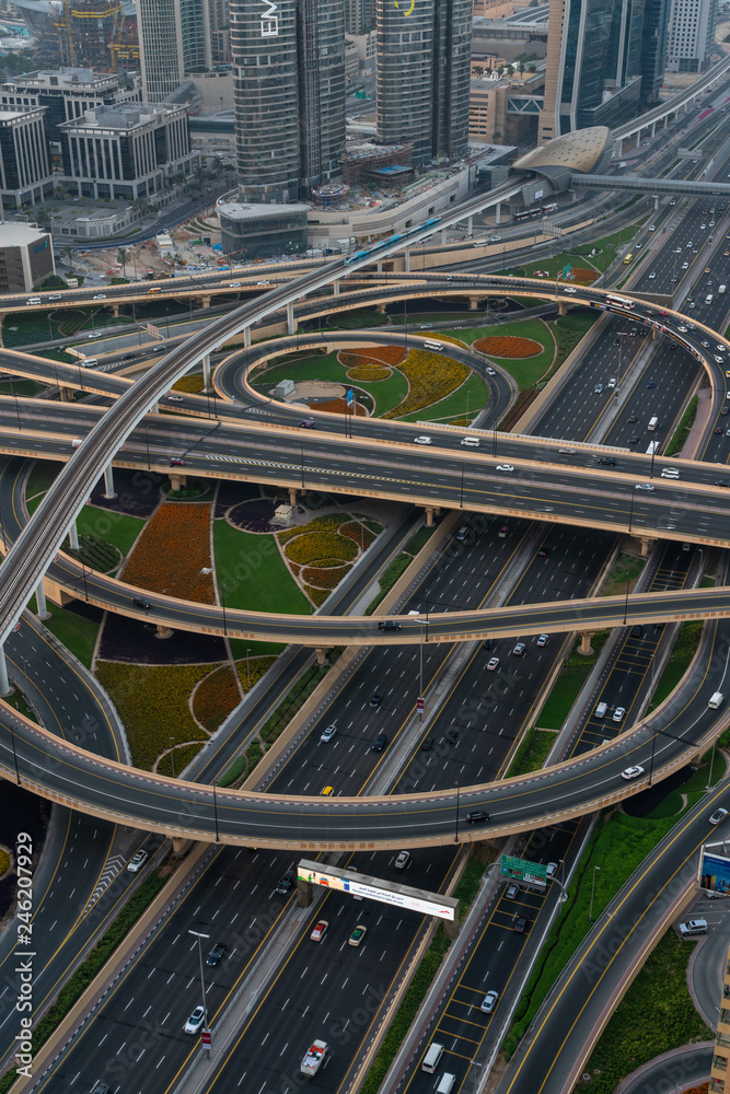 Dubai city view, United arabic emirates