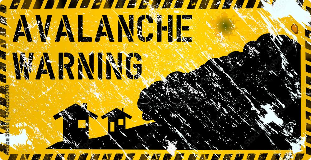 Avalanche Sign Clipart