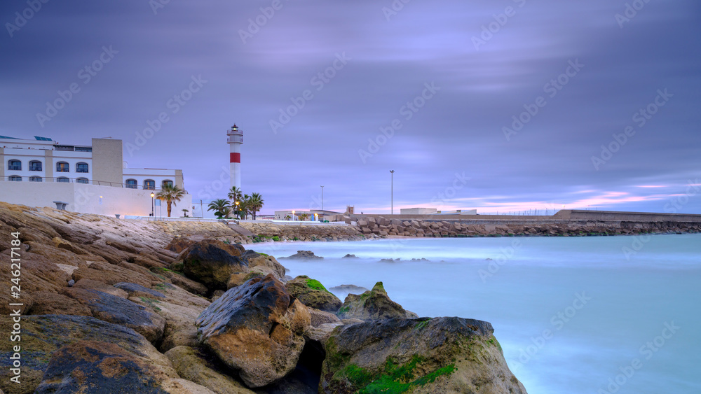 Fototapeta premium The Lighthouse at Rota, Spain