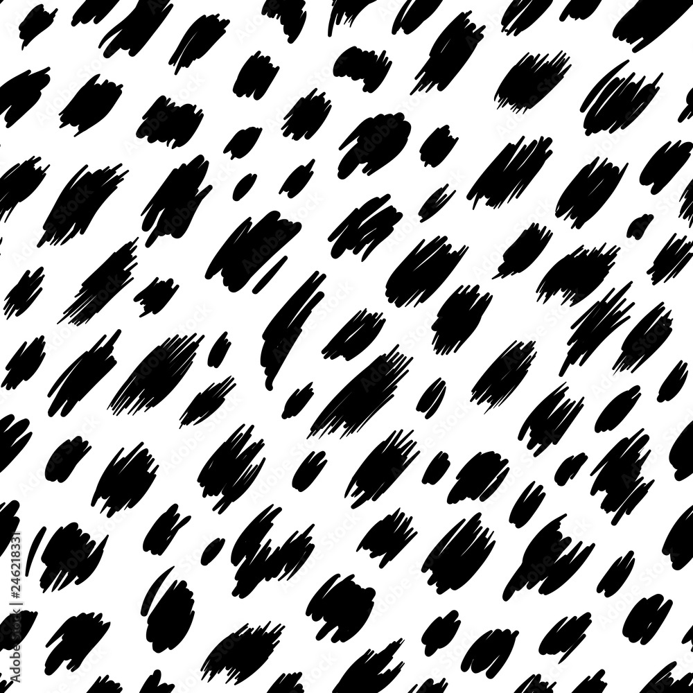 Black and white seamless pattern. Black and white seamless pattern.