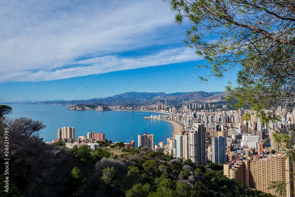 Fototapeta premium Alicante, Spain; November 24, 2018: Views of Benidorm