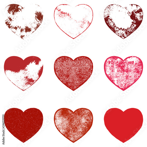 Distressed Hearts Set