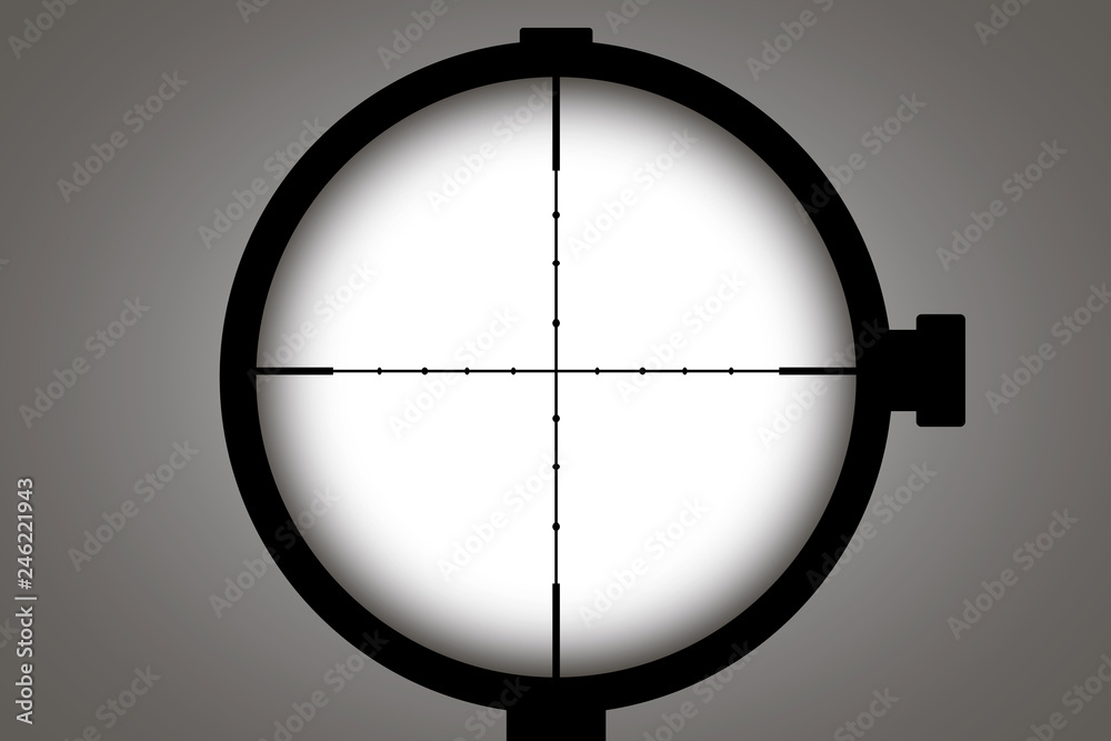 optical sight. Vector concept illustration for design optical sight. Vector concept illustration for design