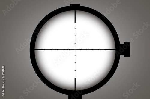 optical sight. Vector concept illustration for design