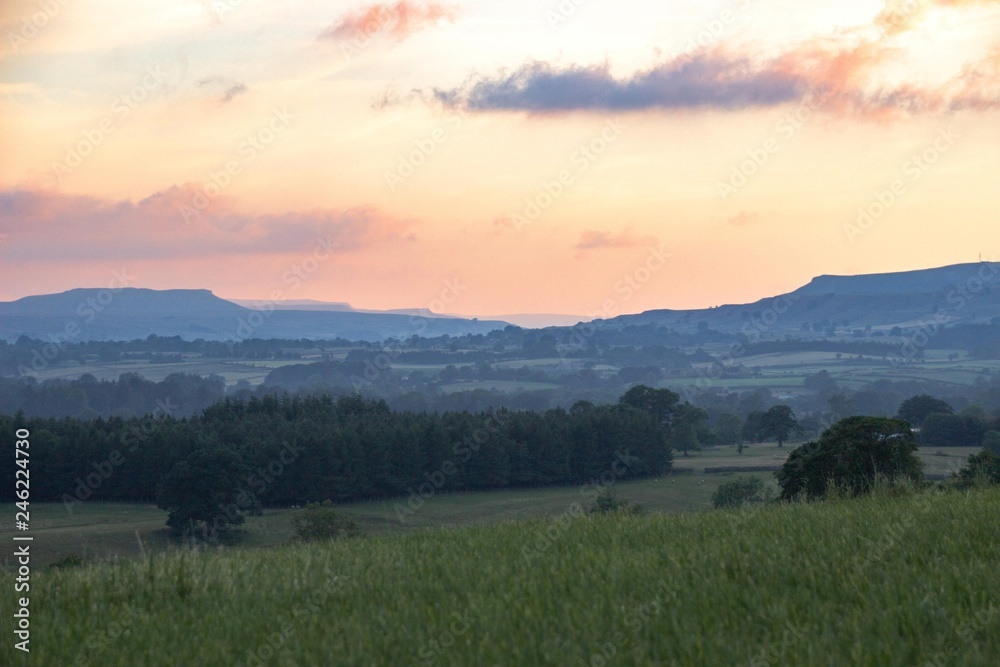 Obraz premium Wensleydale Sunset