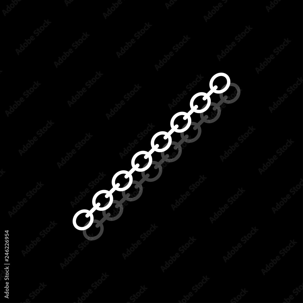 Metal Chain icon flat