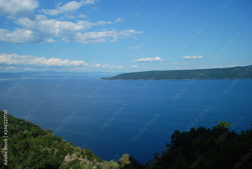 beautiful coast of eastern Istria