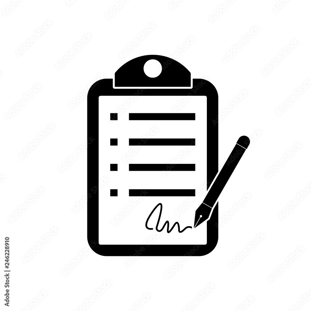 Contract Signing Legal Agreement Concept icon or logo Contract Signing Legal Agreement Concept icon or logo