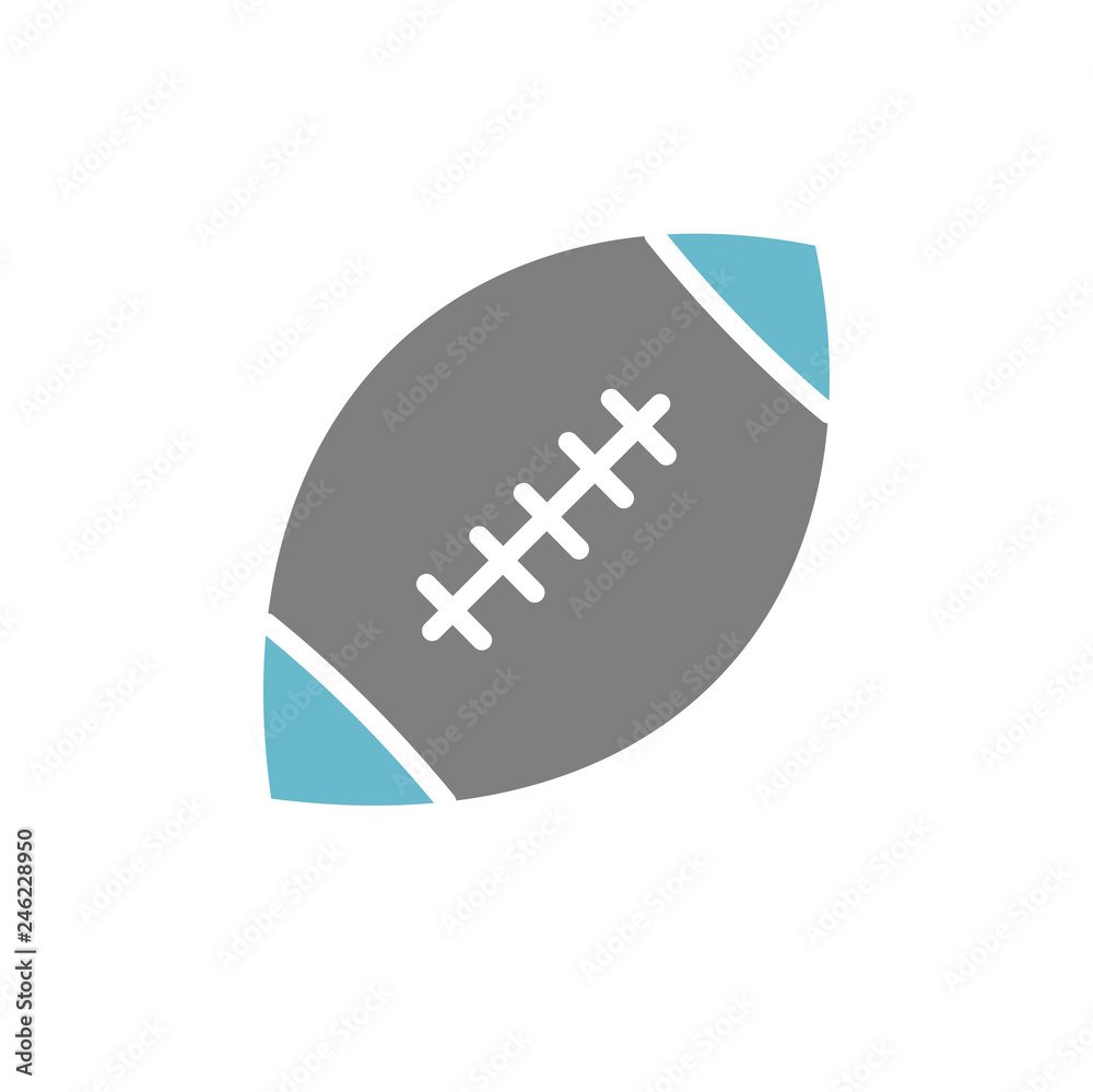 American football icon on white background for graphic and web design, Modern simple vector sign. Internet concept. Trendy symbol for website design web button or mobile app American football icon on white background for graphic and web design, Modern simple vector sign. Internet concept. Trendy symbol for website design web button or mobile app