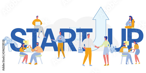 Business Startup Arrow Up Professional Growth.