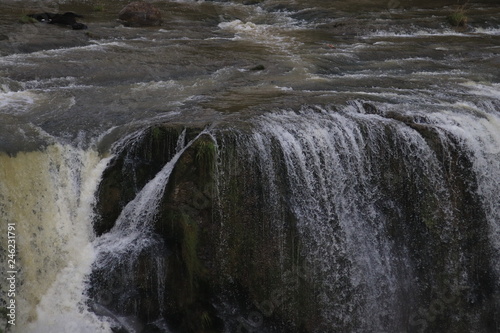 Waterfall formation at Waihi falls New Zealand