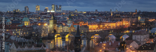 Panoramic View of Prague  Czech Republic