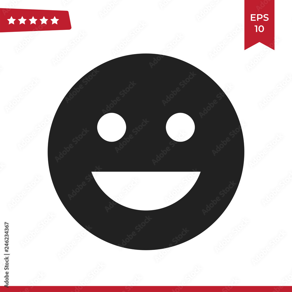 Happy Smile icon vector. Face, emotion symbol. Happy Smile icon vector. Face, emotion symbol.