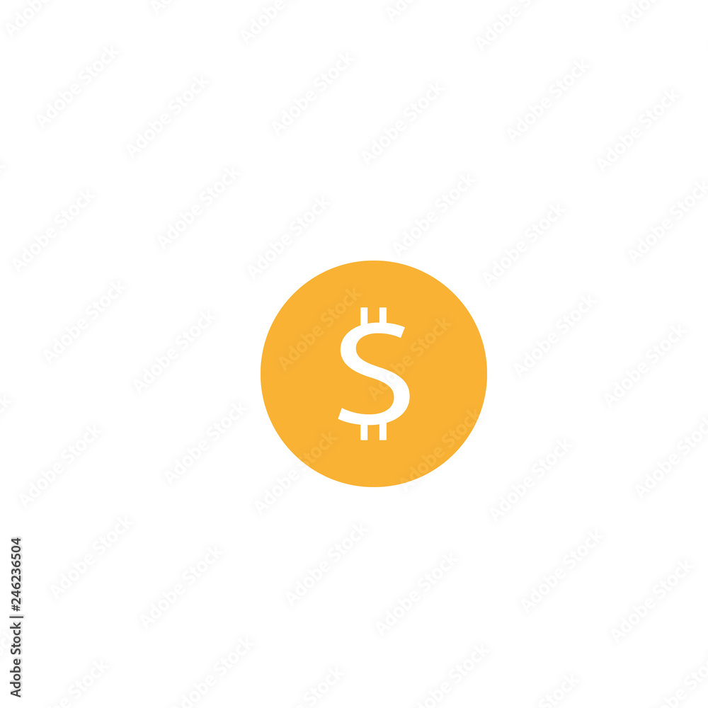 Coin Icon Vector Isolated Coin Icon Vector Isolated