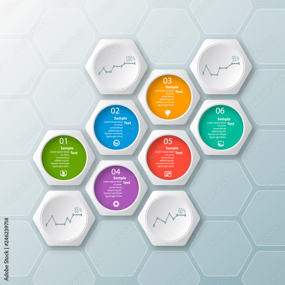 Abstract 3D Paper Infographics. Business template .Vector illustration Abstract 3D Paper Infographics. Business template .Vector illustration