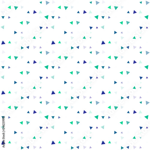 Abstract seamless pattern background with multi-colored varied triangles.