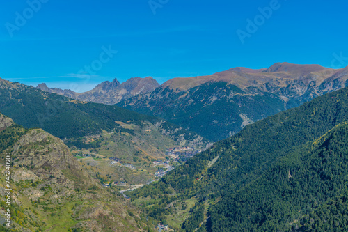 Pyrenees mountains viewed from Andorra photo