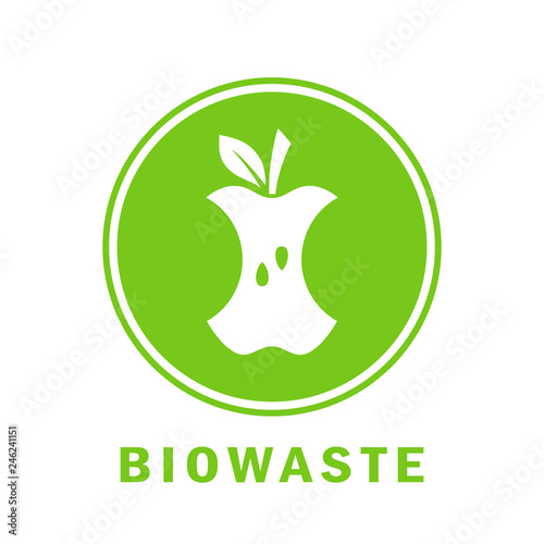 Biowaste vector icon