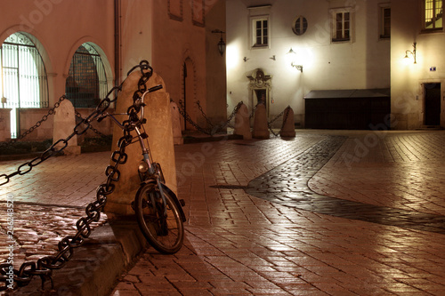 Mariacki Square by night, Krakow, Poland