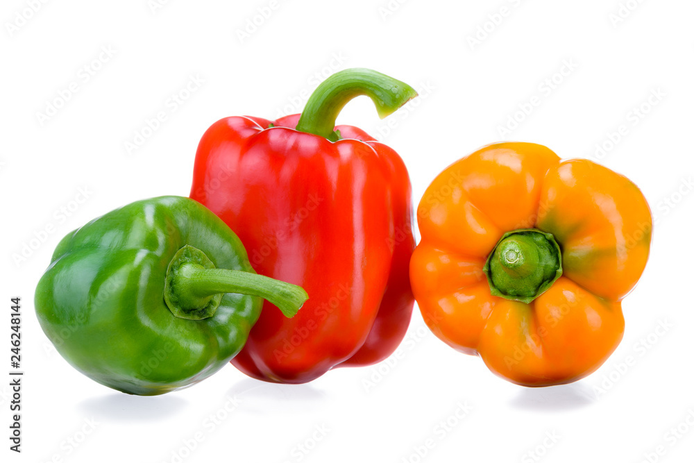 Bulgarian pepper. Yellow green red sweet pepper, excellent design for any purpose. Fresh vegetables close-up. Healthy food. Bulgarian pepper. Yellow green red sweet pepper, excellent design for any purpose. Fresh vegetables close-up. Healthy food.