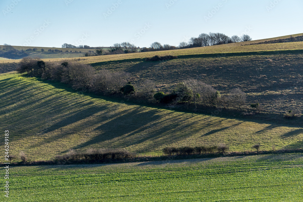 Fototapeta premium Countryside around Folkington in East Sussex