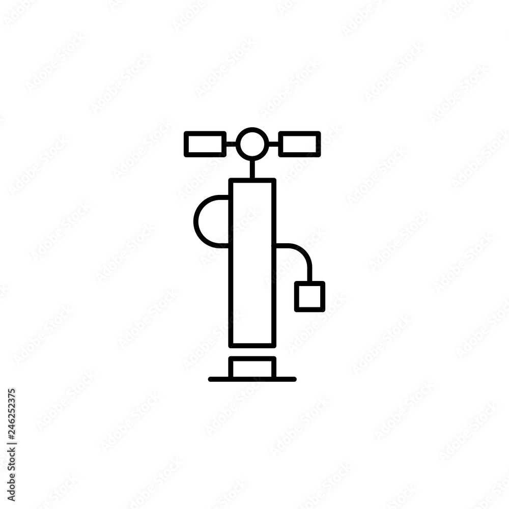 pump, wheel outline icon. Can be used for web, logo, mobile app, UI, UX pump, wheel outline icon. Can be used for web, logo, mobile app, UI, UX