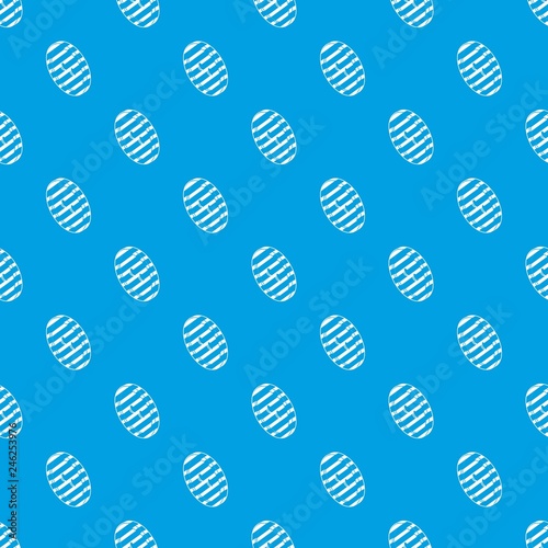 Black and white clothes button pattern vector seamless blue repeat for any use