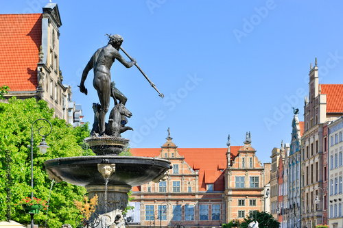 Gdansk Dluga Street and Neptun Fountain