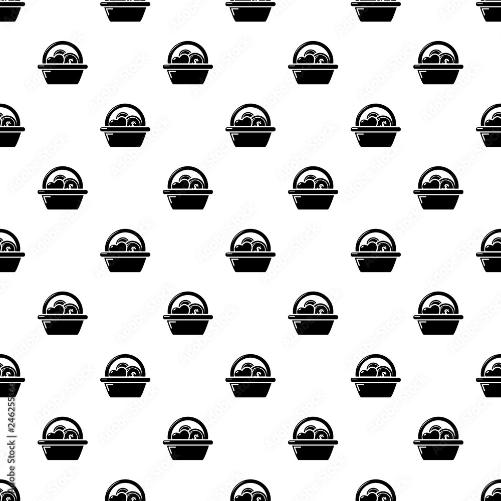 Basket donate pattern vector seamless repeating for any web design Basket donate pattern vector seamless repeating for any web design
