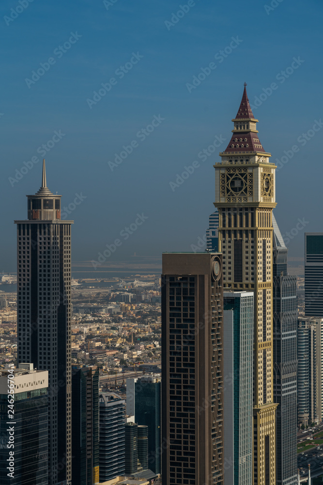 Dubai dowtown skyscrapers, United arabic emirates Dubai dowtown skyscrapers, United arabic emirates
